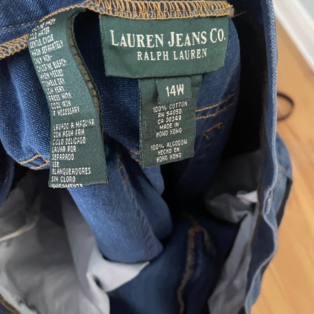 Lauren Jeans Co wide leg crop size 14 W - Picture 3 of 4